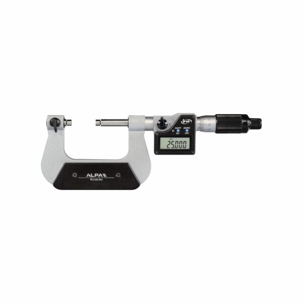 Digital micrometer IP65 with interchangeable contacts ALPA BA035