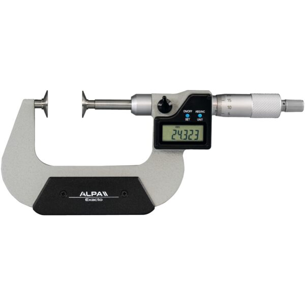 Digital micrometer IP65 with disk contacts ALPA BA050